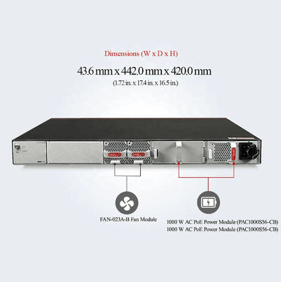 پورت های 48*10/100/1000BASE-T Ethernet و پورت های 4*10GE SFP PoE Switch با عملکرد LACP