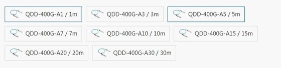 کابل نوری فعال QDD-400G-A10 سازگار با Mellanox برای انتقال سریع داده