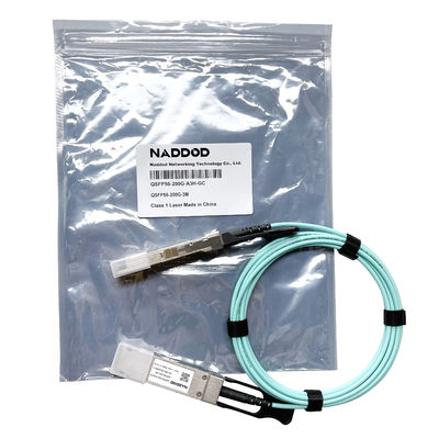 QSFP56 کابل فعال فیبر 5m برای Mellanox MFS1S00-H003E MFS1S00-H050E