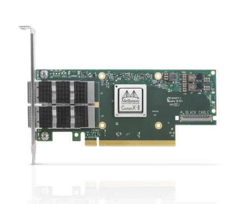 کارت آداپتور شبکه Mellanox MCX653106A-HDAT با نرخ انتقال 10/100Mbps