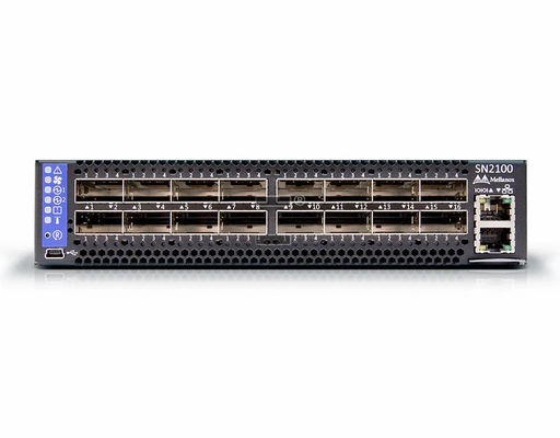 SN2100 سوئیچ 100 گیگابایت 16x 100 گیگابایت شبکه سریع QSFP28 برای شرکت های بزرگ
