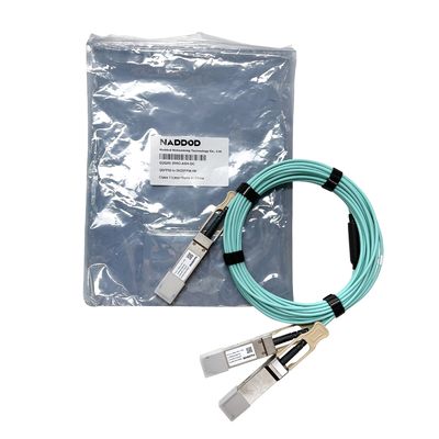15m 200Gb/S 400Gb/S QSFP-DD IB HDR کابل نوری فعال کابل AOC برای Mellanox