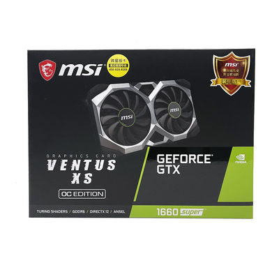تراشه AMD MSI 1660 کارت سوپر GPU 6GB کارت های گرافیکی ویدیویی 192 بیت
